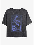 Dungeons & Dragons Mindflayer Tarot Girls Mineral Wash Crop T-Shirt