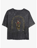Dungeons & Dragons Vecna's Hand Girls Mineral Wash Crop T-Shirt