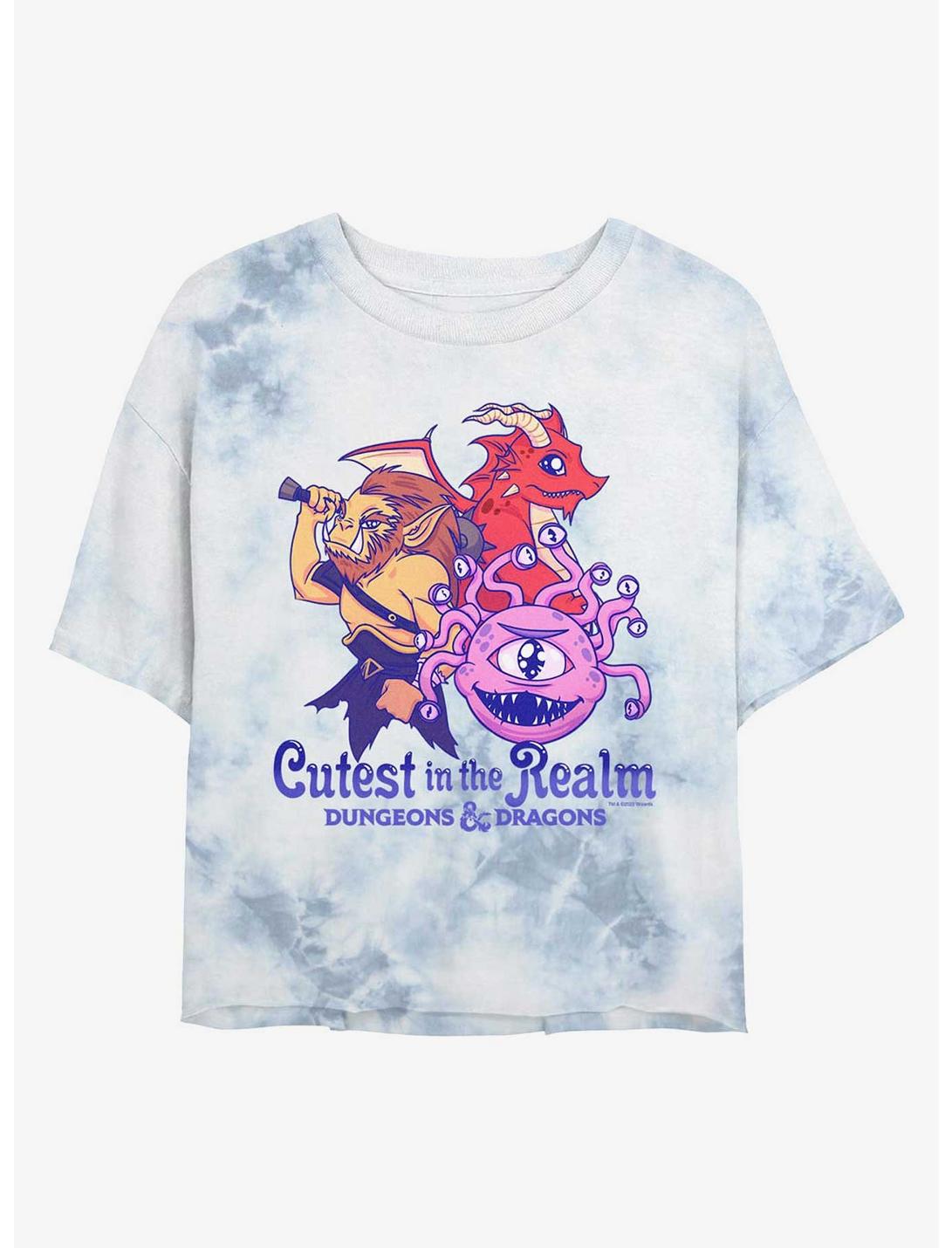 Dungeons & Dragons Monsters Cutest In The Realm Girls Tie-Dye Crop T-Shirt