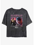 Dungeons & Dragons Baldur's Gate Shadowheart Vintage Darkness Girls Mineral Wash Crop T-Shirt