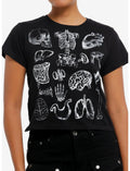 Anatomy Grid Girls Baby T-Shirt By Goodie Two Sleeves