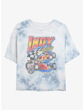 Indianapolis 500 Vinatge Racing Girls Tie-Dye Crop T-Shirt