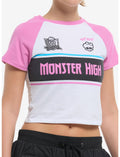 Monster High Varsity Stripe Logo Girls Baby Raglan T-Shirt