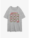 Courage the Cowardly Dog Cowardly Expressions Girls Oversized T-Shirt