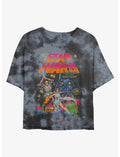 Star Wars Neon Star Duel Girls Tie-Dye Crop T-Shirt