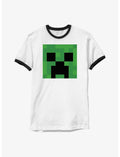 Minecraft Creeper Big Face Ringer T-Shirt