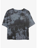 Disney Kingdom Hearts Kingdom Hearts Crest Girls Tie-Dye Crop T-Shirt