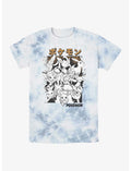 Pokemon Eevee Evolutions Poster Tie-Dye T-Shirt