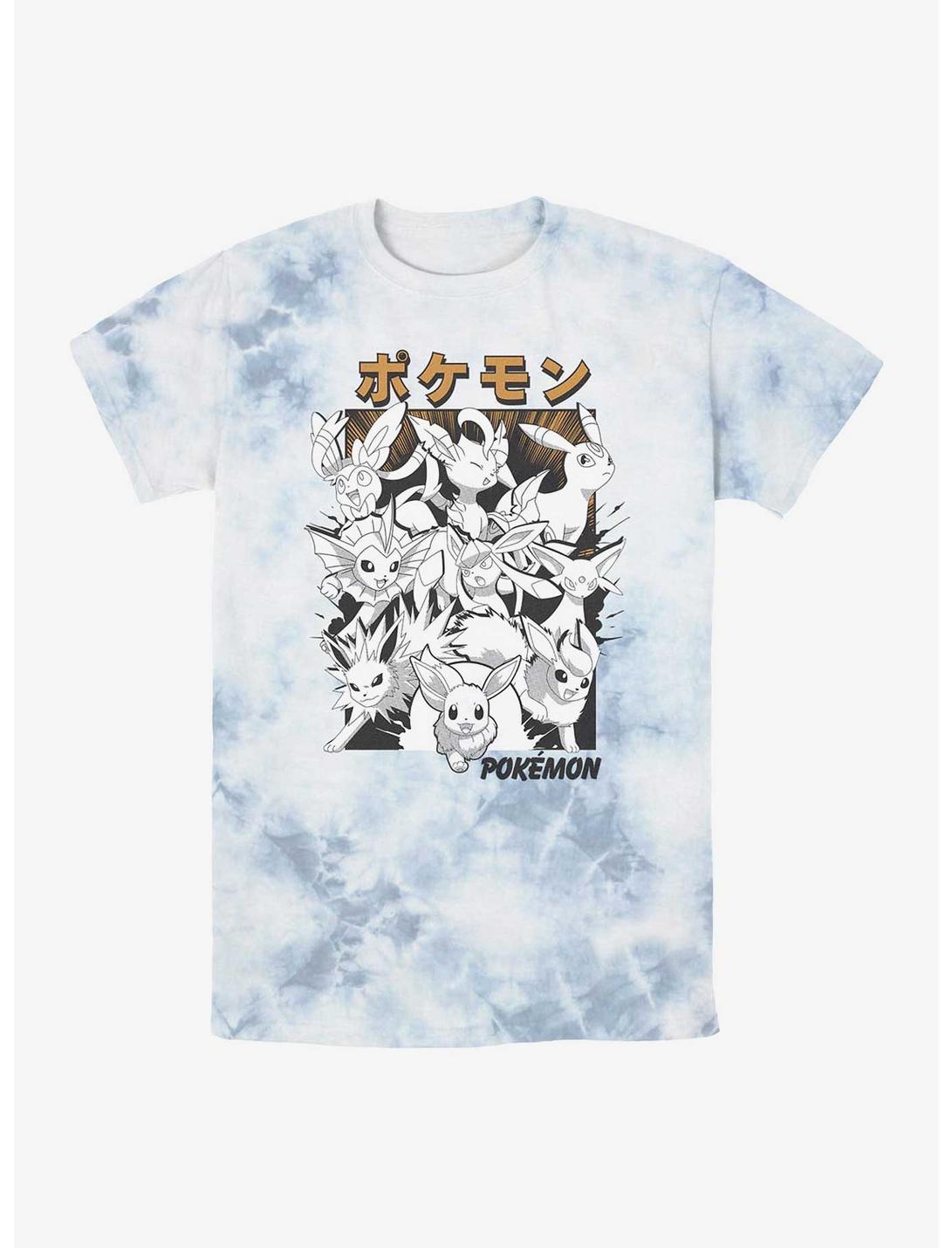 Pokemon Eevee Evolutions Poster Tie-Dye T-Shirt