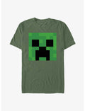Minecraft Creeper Big Face Garment Dye T-Shirt