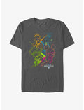 Disney Kingdom Hearts Kingdom Neon Color Garment Dye T-Shirt