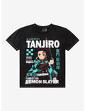 Demon Slayer: Kimetsu No Yaiba Tanjiro Magazine Dark Wash T-Shirt