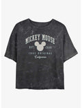 Disney Mickey Mouse 1928 Cali Girls Mineral Wash Crop T-Shirt