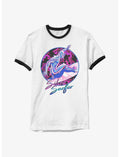 Marvel Fantastic Four Silver Surfer 90s Vibe Ringer T-Shirt