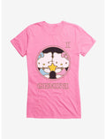 Hello Kitty Star Sign Gemini Stencil Girls T-Shirt