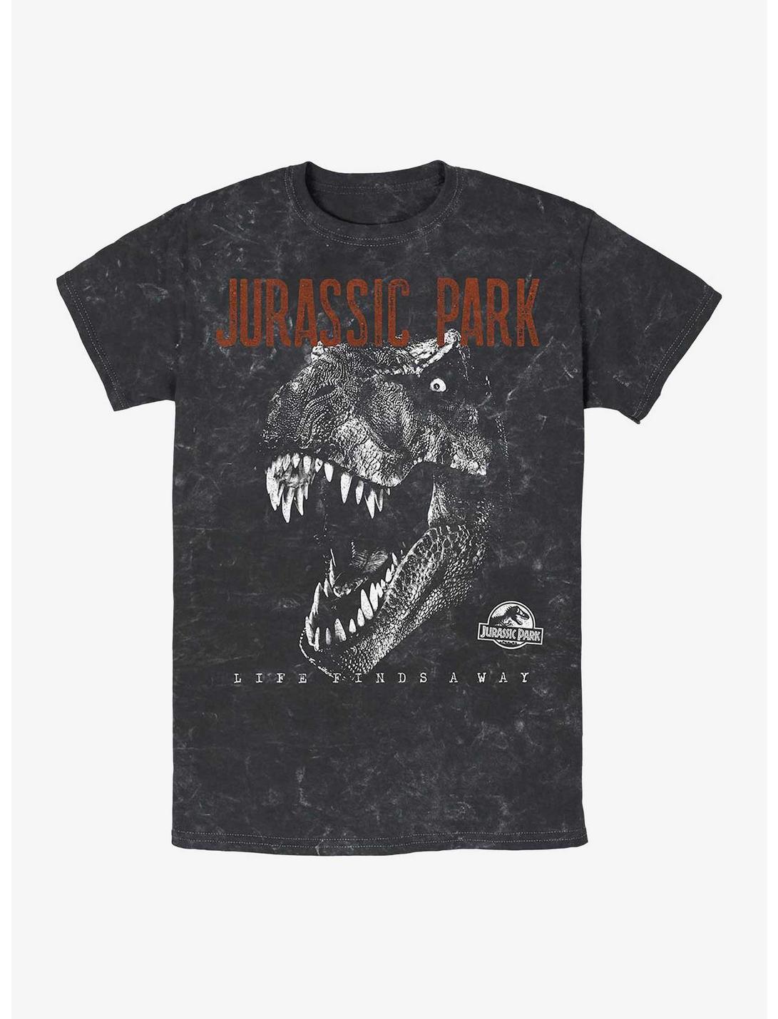 Jurassic Park T-Rex Life Finds A Way Mineral Wash T-Shirt Hot Topic Exclusive