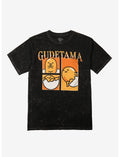 Gudetama Panel Collage Dark Wash T-Shirt