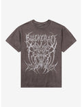 BlackCraft Goat Skull Mineral Wash T-Shirt
