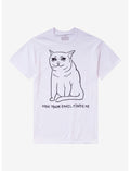 Sad Cat Email T-Shirt By Goodie Two Sleeves