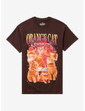 Orange Cat Energy T-Shirt By Goodie Two Sleeves