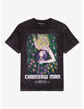 Chainsaw Man The Movie: Reze Arc Flower Dark Wash T-Shirt