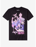 One Piece Trio Wano Glitter Print T-Shirt