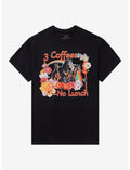 3 Coffees No Lunch T-Shirt By Got Funny?
