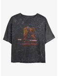 Star Wars Darth Maul Dark Side Girls Mineral Wash Crop T-Shirt