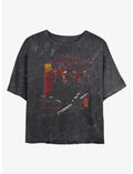 Star Wars Vintage Maul Girls Mineral Wash Crop T-Shirt