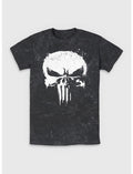 Marvel Punisher Skull Whiteout Mineral Wash T-Shirt