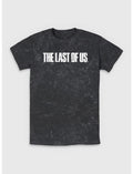 The Last Of Us Distressed Logo Mineral Wash T-Shirt