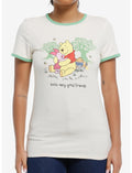 Disney Winnie The Pooh Hug Girls Ringer T-Shirt