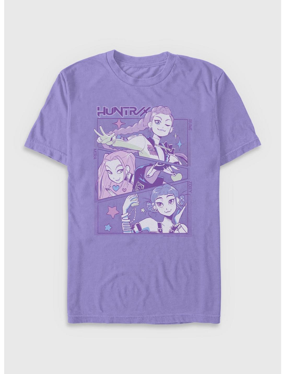 KPop Demon Hunters HUNTR/X Group Panels Garment Dye T-Shirt