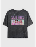 KPop Demon Hunters Saja Boys Group Girls Mineral Wash Crop T-Shirt