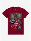 Disney Pixar Cars Lightning McQueen Collage Red Wash T-Shirt