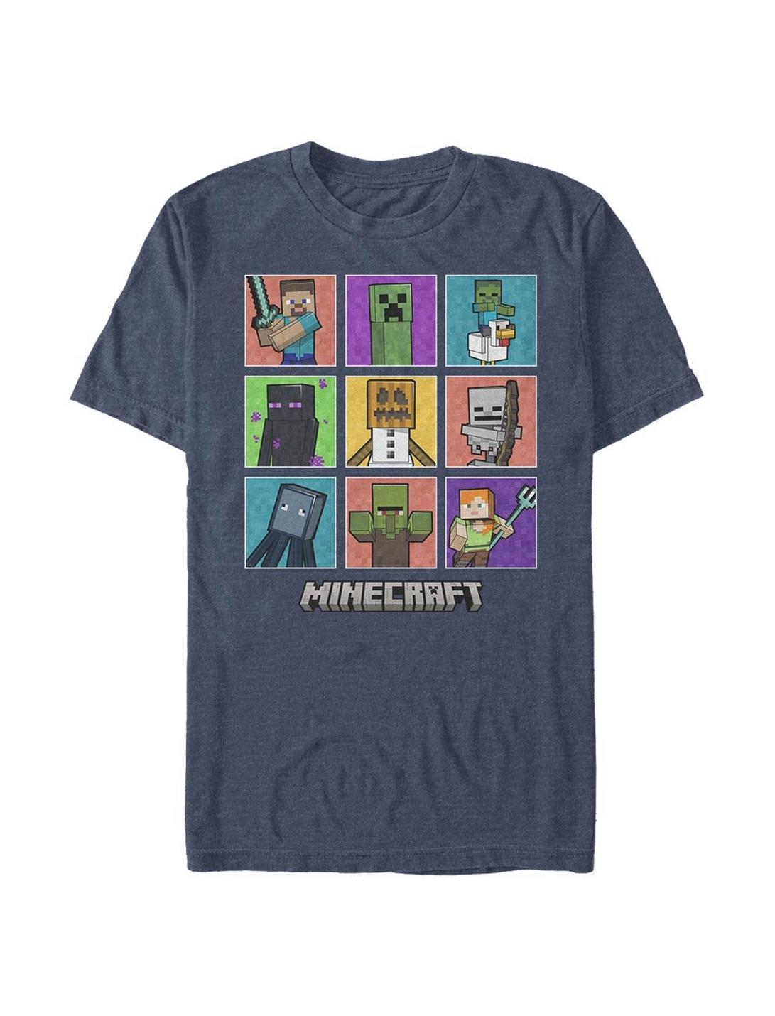 Minecraft Character Box Up Big & Tall T-Shirt
