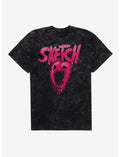 Sketch Pit Of Hearts Mineral Wash T-Shirt