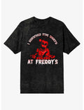Five Nights At Freddy's I Survived Mineral Wash T-Shirt