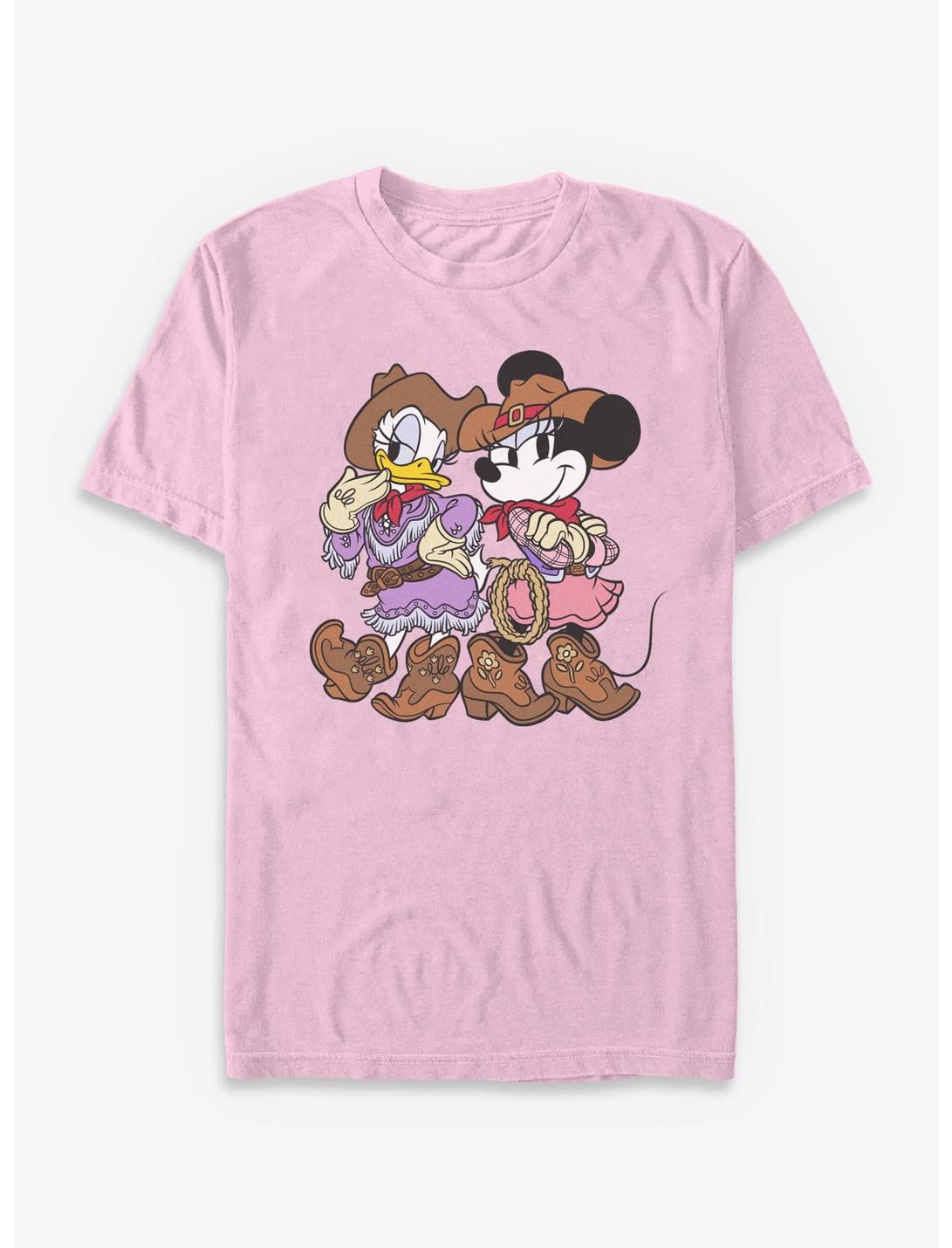 Disney Minnie Mouse And Daisy Cowgirls Garment Dye T-Shirt