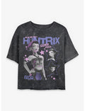 KPop Demon Hunters Zoey How Its Done Girls Mineral Wash Crop T-Shirt