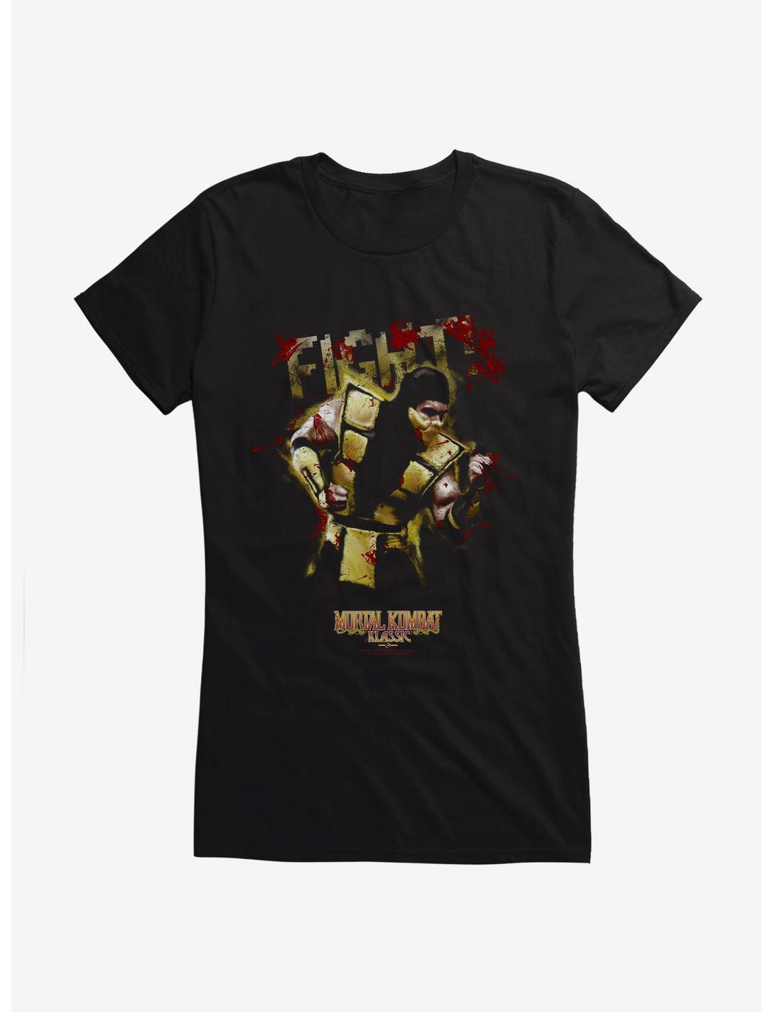 Mortal Kombat Klassic Scorpion Fight! Girls T-Shirt