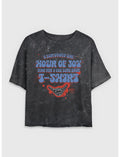 Poppy Playtime Survived Hour Of Joy Girls Mineral Wash Crop T-Shirt
