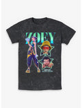KPop Demon Hunters Zoey Collage Mineral Wash T-Shirt