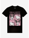 Hello Kitty & Kuromi Portrait Grid T-Shirt