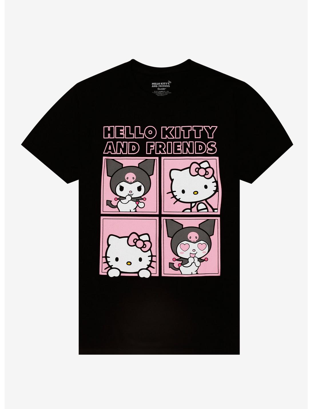 Hello Kitty & Kuromi Portrait Grid T-Shirt