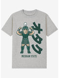 Michigan State Spartan Otaku Mascot T-Shirt