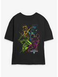Disney Kingdom Hearts Main Party Girls Skimmer T-Shirt