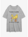 Sesame Street Take Care Of Each Other Girls Oversized T-Shirt
