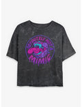 Dungeons & Dragons Defintely Not A Mimic Badge Girls Mineral Wash Crop T-Shirt
