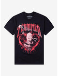 Terrifier Art Barbed Wire Heart T-Shirt